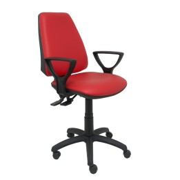 SILLA ELCHE SINCRO SIMILPIEL BRAZOS ROJO FIJOS 14SSPV79NBGOLF