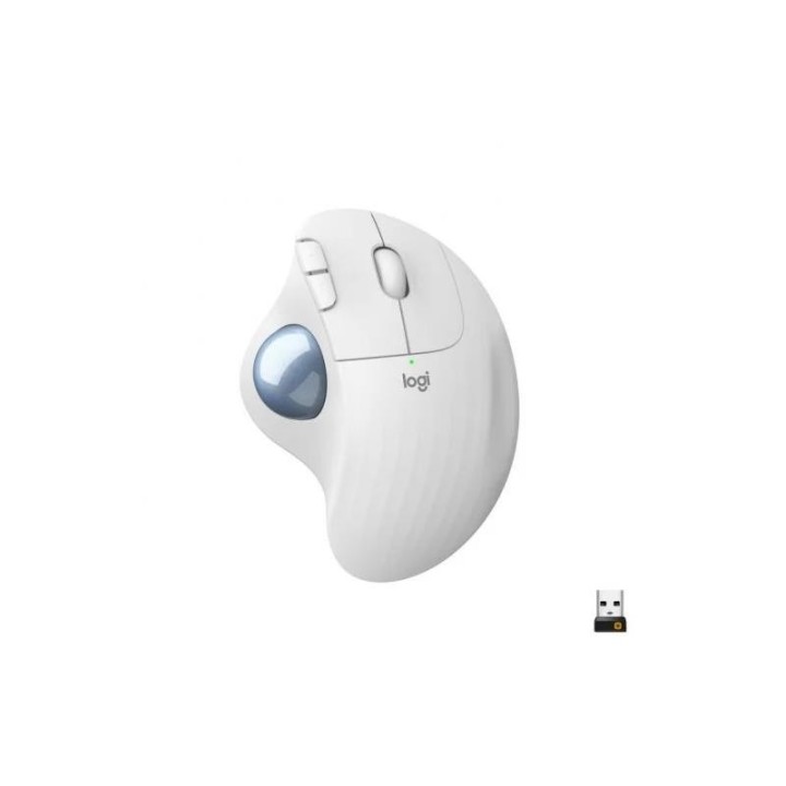 RATON LOGITECH ERGO M575 BLUETOOTH & WIRELESS WHITE