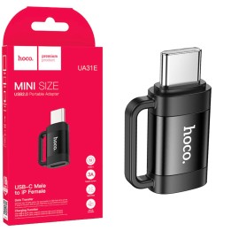 Adaptador USB-C a Lightning Hoco UA31E Negro