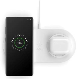 Belkin Base de Carga Inalámbrica 10W Doble Blanco (WIZ002VFWH)