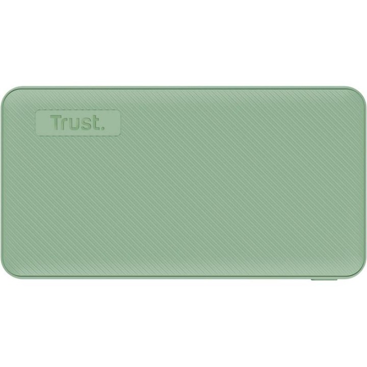 POWERBANK TRUST PRIMO SLIM 10000MAH X2 USB-A + USB-C + MICRO-USB ECO GREEN