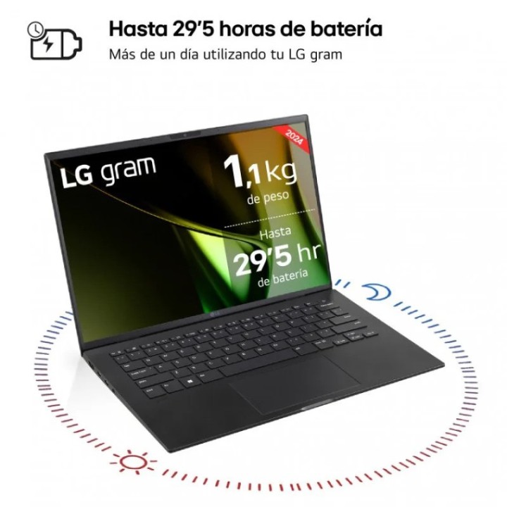 PORTATIL LG GRAM ULTRA 7 155H/32GB/SSD1TB/14” /W11HOME