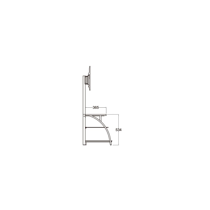 SOPORTE TV APPROX SUELO CON MUEBLE PANTALLAS 30 - 63 3 ESTANTES APPST08E