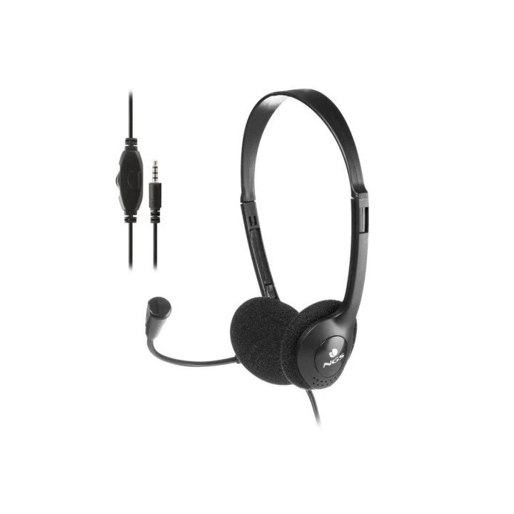 AURICULARES + MICROFONO NGS MS103MAX JACK 3.5 BLACK