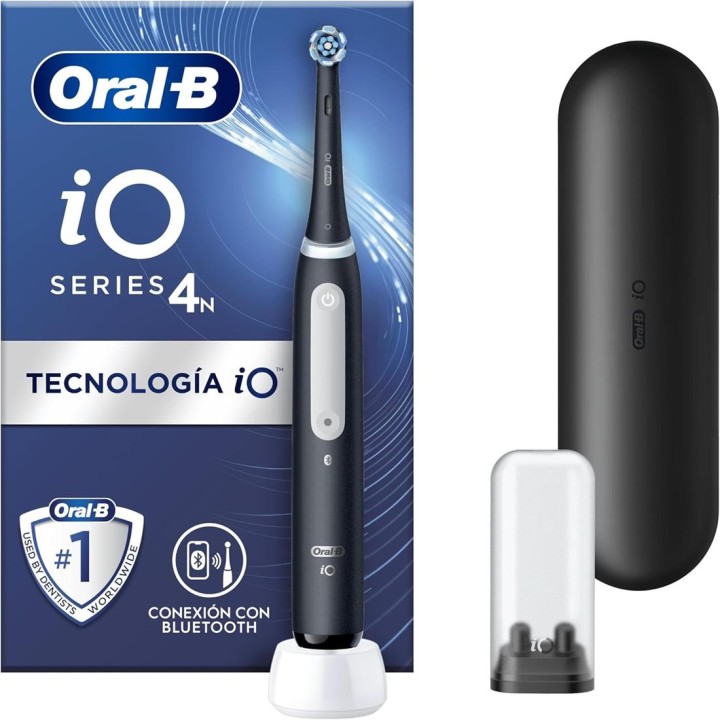 Braun Oral-B Cepillo de Dientes IO4s con Bluetooth Negro (IOG4.1B6.2CK)