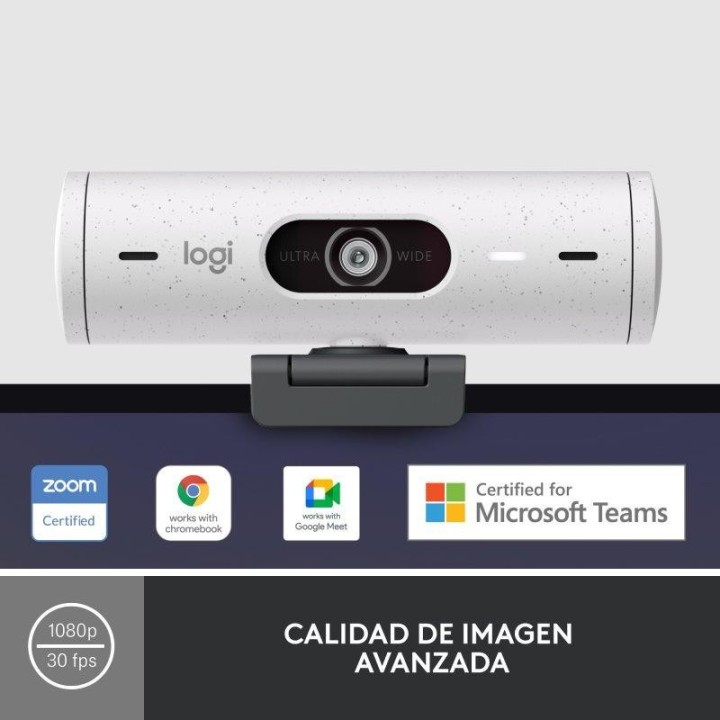 WEBCAM LOGITECH BRIO 500 FHD USB-C WHITE