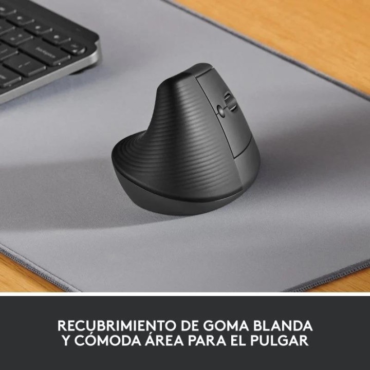 RATON LOGITECH LIFT VERTICAL WIRELESS ERGONOMIC 4000DPI 6 BOTONES BLACK
