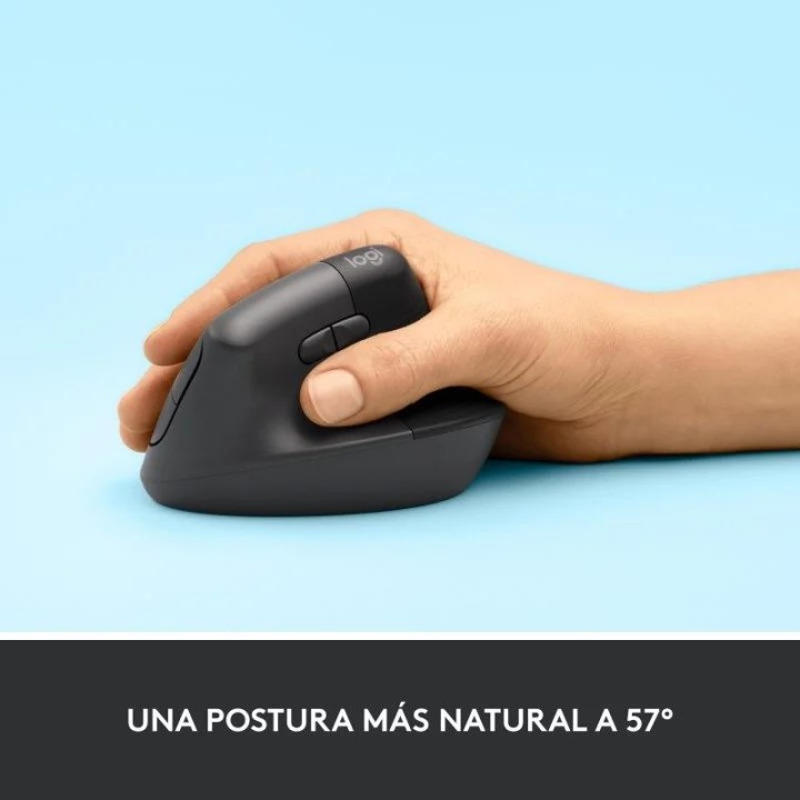 RATON LOGITECH LIFT VERTICAL WIRELESS ERGONOMIC 4000DPI 6 BOTONES BLACK