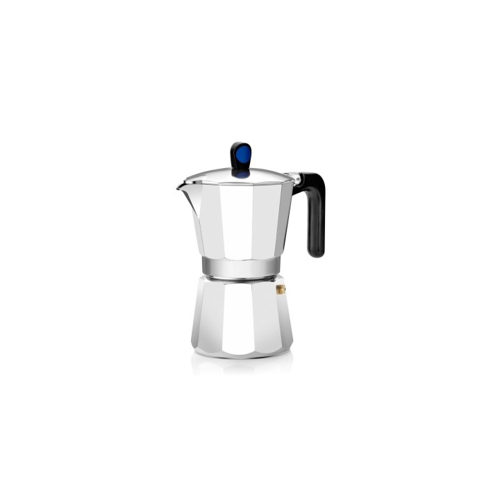 CAFETERA MONIX INDUCTION EXPRESS - 9 TAZAS - ALUMINIO CON RECUBRIMIENTO ANTIADHERENTE - MANGO ERGONÍ“MICO - EXTERIOR ALUMINIO -