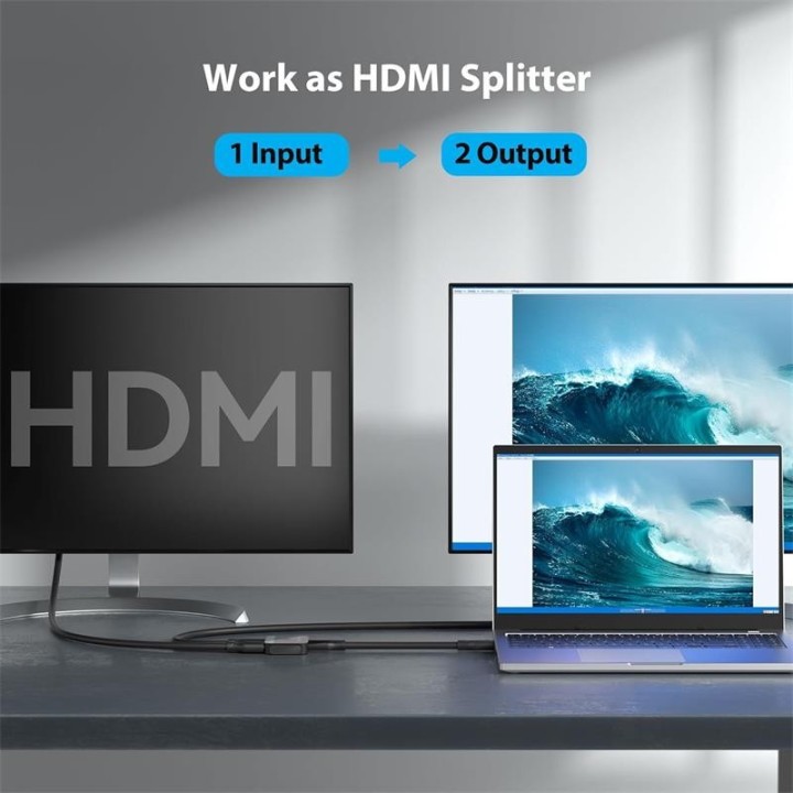 SWITCH/SPLITTER VENTION HDMI/H - X2 HDMI/H BIDIRECCIONAL