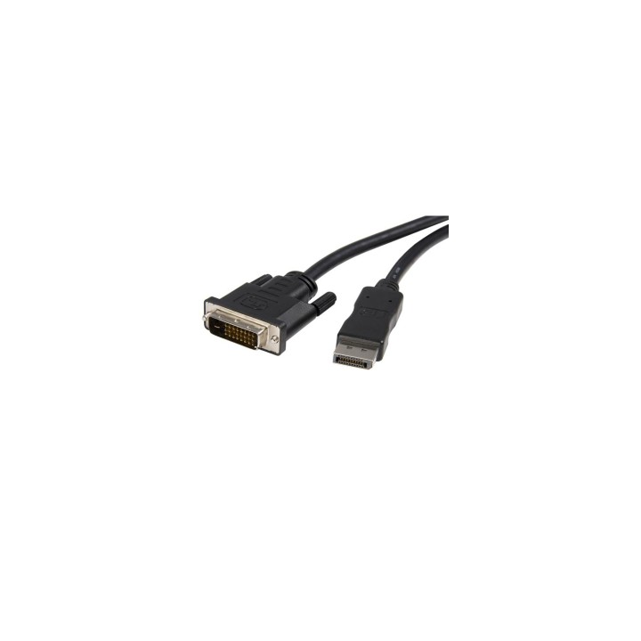 StarTech.com Cable de 3m Adaptador de VÍ­deo DisplayPort a DVI Macho a Macho - Conversor Externo 1920x1200 Negro