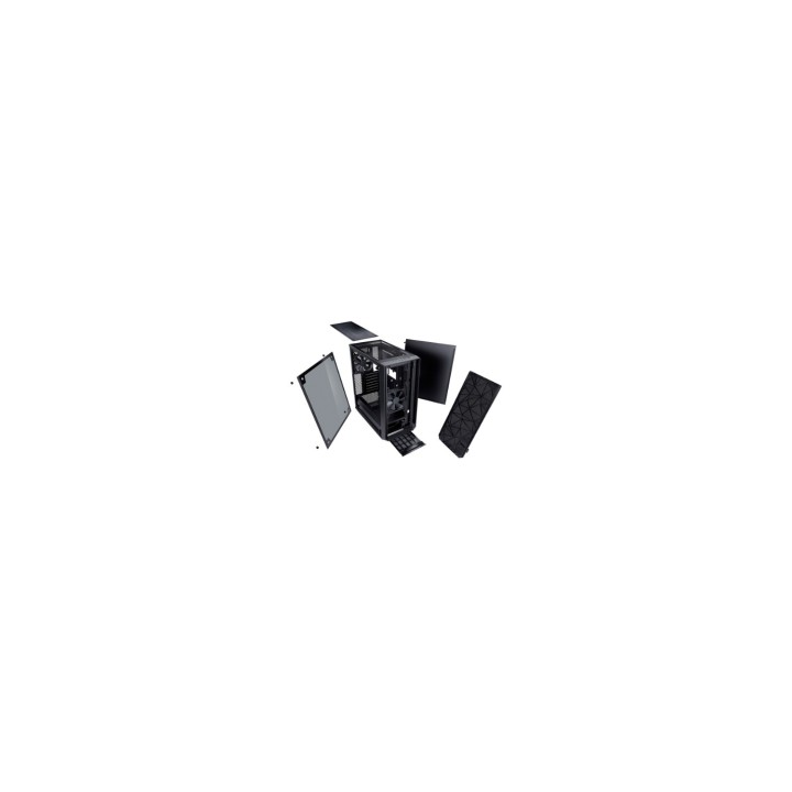 CAJA MEDIATORRE FRACTAL MESHIFY C BLACKOUT VENTANA CRISTAL TEMPLADO NEGRA FD-CA-MESH-C-BKO-TG