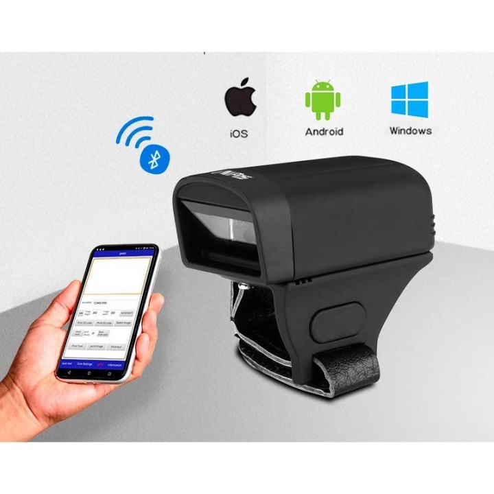 LECTOR AVPOS CODIGOS 1D + 2D + QR BT02 PORTATIL FINGER BLUETOOTH