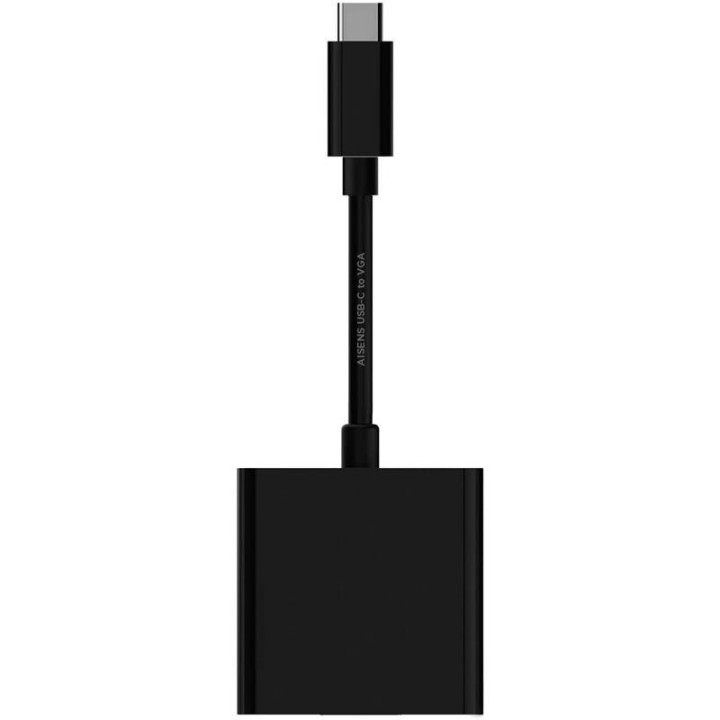CABLE CONVERSOR AISENS USB-C M A VGA-H BLACK