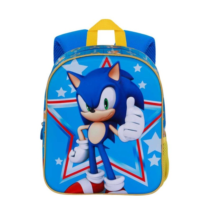 Mochila 3D Star Sonic the Hedgehog 31cm
