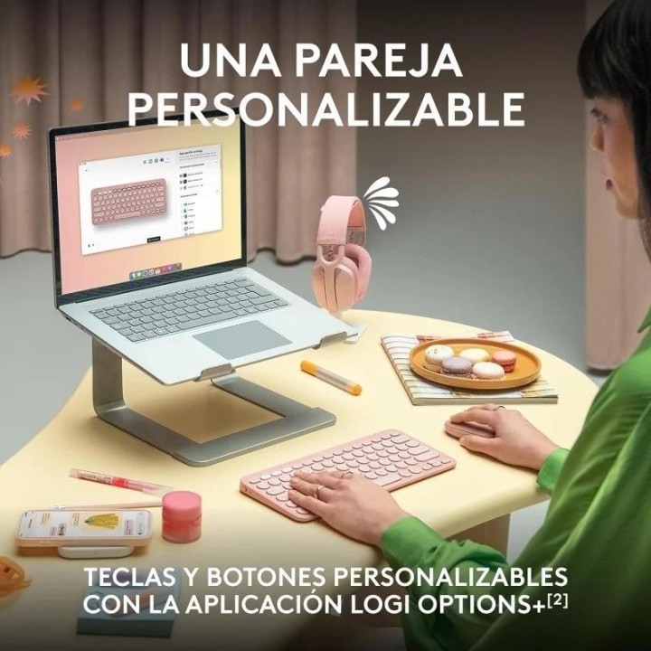 TECLADO + RATON LOGITECH PEBBLE 2 WIRELESS BLACK
