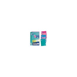PACK DE 4+1 CUADERNOS CON PIZARRA BLANCA EN TAPAS OXFORD A4+ TAPAS EXTRADURAS COLORES TENDENCIA 400122766