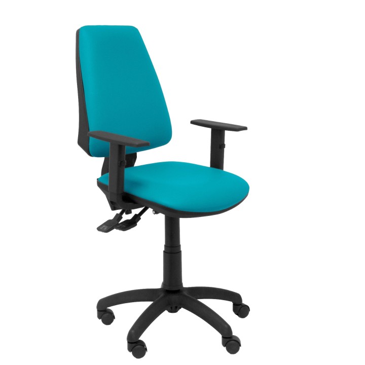 SILLA ELCHE SINCRO SIMILPIEL BRAZO REGULABLE VERDE 14SSPVEB10