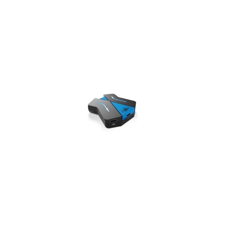 SPIRIT OF GAMER CROSS X GAME PERMITE USAR CUALQUIER TECLADO RATÍ“N Y MANDO CON CUALQUIER CONSOLA NEGRO SOG-CONV1