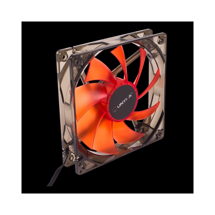 VENTILADOR CAJA AUXILIAR LED 120 X 120 mm LED RED