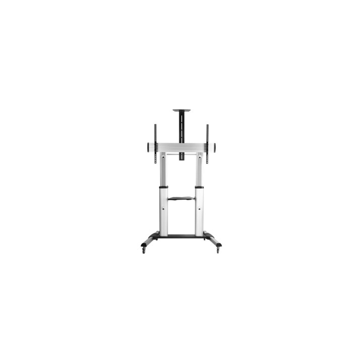 SOPORTE EQUIP PANTALLA 60P - 100P RUEDAS PLATA 650605