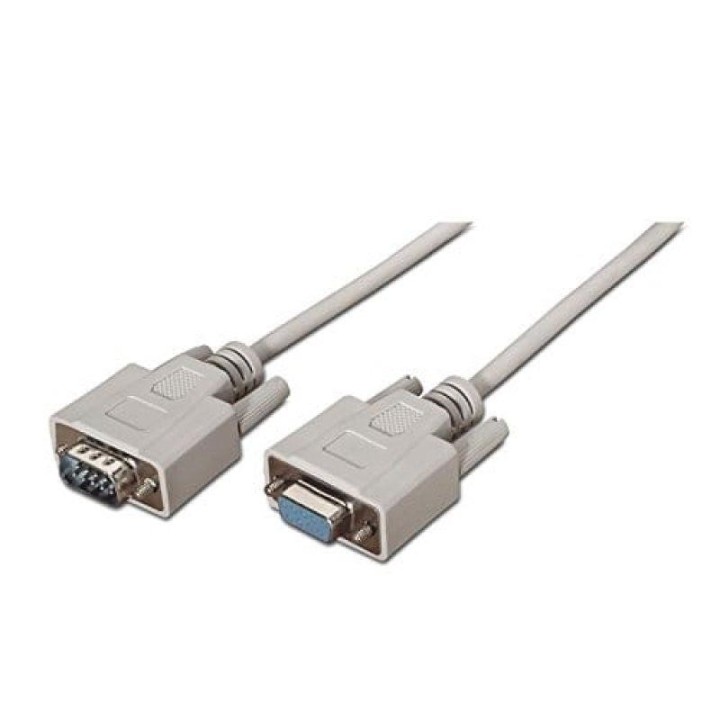 CABLE SERIE NANOCABLE RS232 DB9/M - DB9/H 3M WHITE