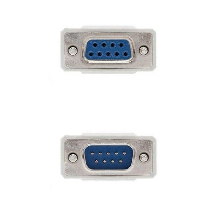 CABLE SERIE NANOCABLE RS232 DB9/M - DB9/H 3M WHITE