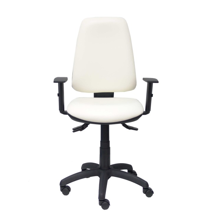 SILLA ELCHE S BALI SINCRO BRAZOS REGULABLES SIMILPIEL BLANCO 14SSPBLB10