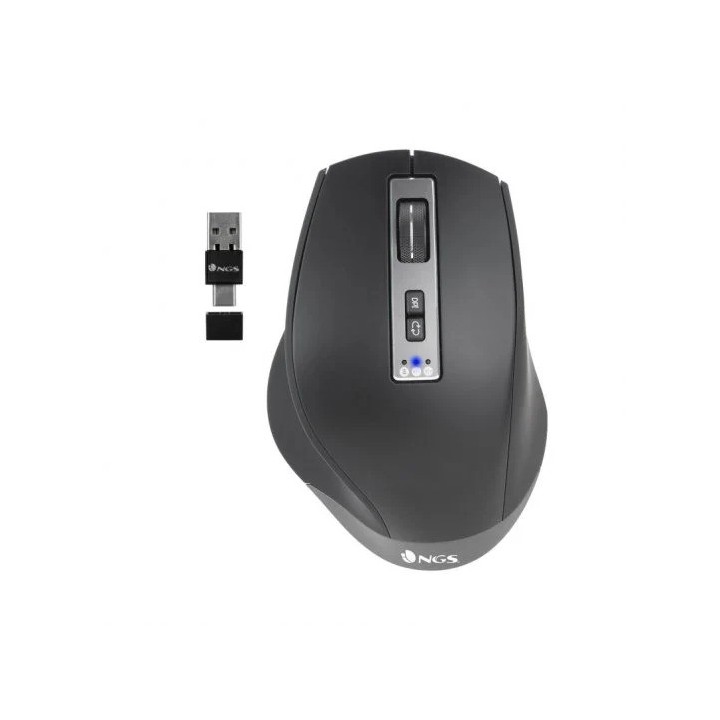 RATON NGS BLUR WIRELESS MULTIDEVICE RECARGABLE LED BLACK
