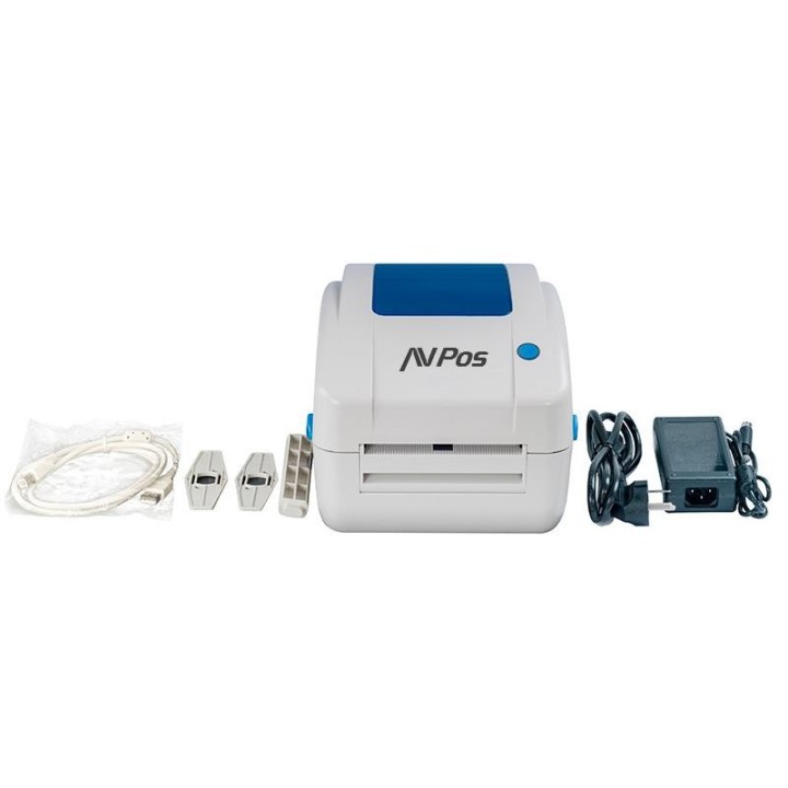 IMPRESORA AVPOS TERMICA ETIQUETAS Y RECIBOS 300DPI E49 USB + LAN