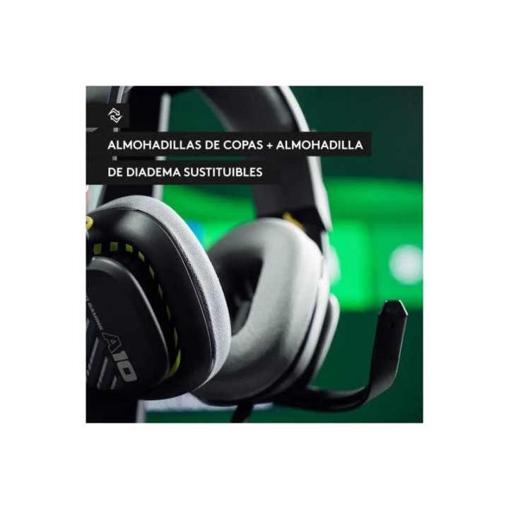 AURICULARES + MICROFONO LOGITECH GAMING A10 ASTRO JACK 3.5MM BLACK