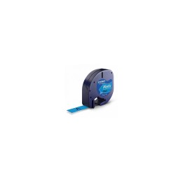 CINTA ROTULADORA AUTOADHESIVA DYMO PLASTICO METROS PARA ROTULADORAS LETRATAG NEGRO AZUL S0721650