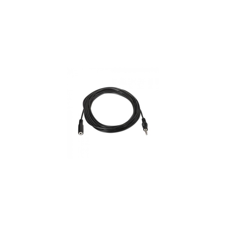CABLE AUDIO MINIJACK 3.5H A MINIJACK 3.5H 1.5MT AISENS NEGRO A128-0145
