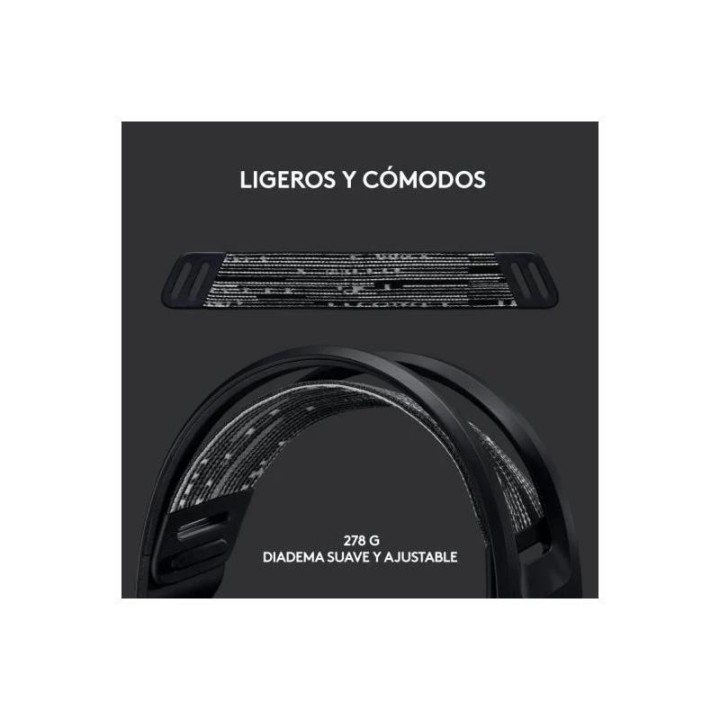 AURICULARES + MICROFONO LOGITECH GAMING G733 RGB WIRELESS BLACK