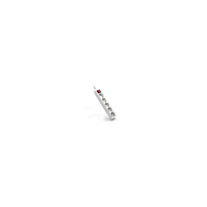 REGLETA PHASAK 6 TOMAS CON INTERRUPTOR 1.5MT BLANCO HEMBRA BNS 1208 T