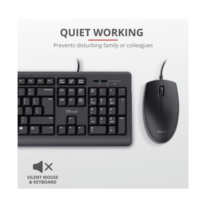 TECLADO + RATON TRUST TKM-250 USB