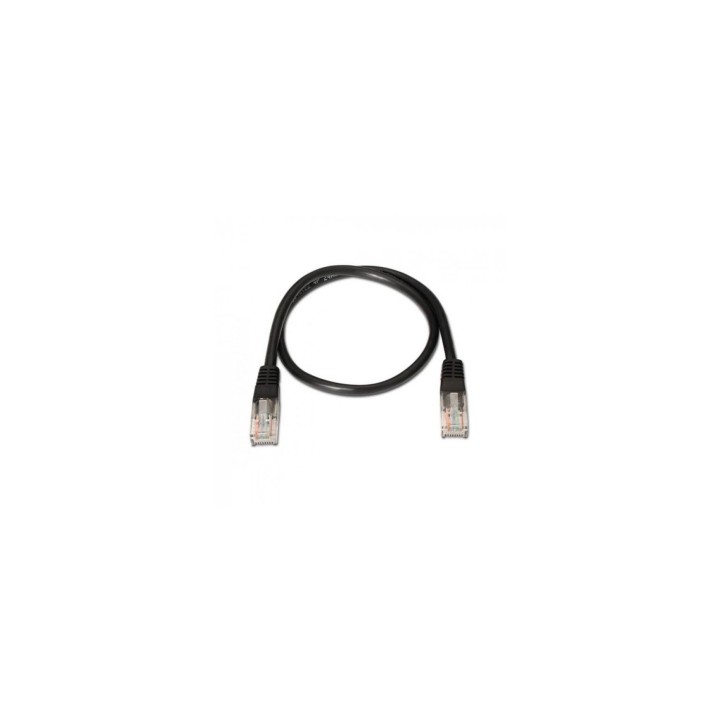 LATIGUILLO RJ45 UTP CAT-5E 0.5MT AISENS NEGRO A133-0202