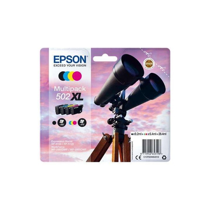 TINTA EPSON C13T02W64010 T02W6 MULTIPACK 502XL