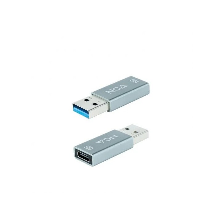 ADAPTADOR NANOCABLE USB-AM 3.1 A USB-C USB-A/M-USB-C/H 10G GREY