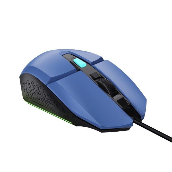 RATON TRUST GAMING GXT 109B FELOX RGB USB 6400DPI 6 BOTONES BLUE