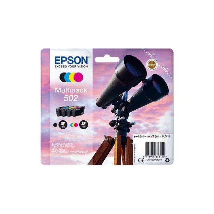 TINTA EPSON C13T02V64010 T02V6 MULTIPACK 502