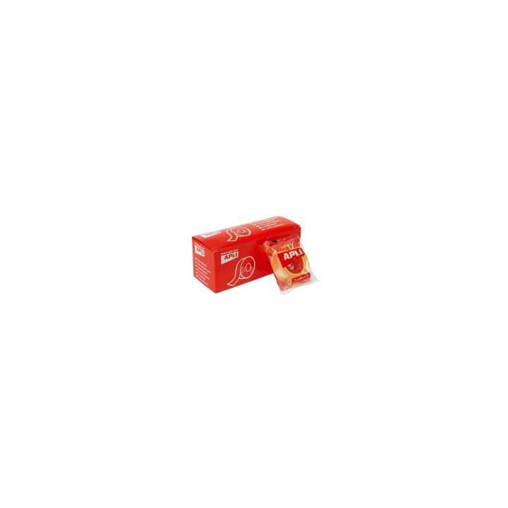 CINTA ADHESIVA APLI TRANSPARENTE 12MM X 66M 11265
