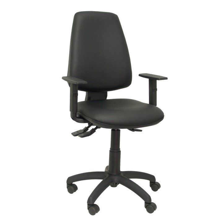 SILLA ELCHE SINCRO SIMILPIEL CON BRAZO REGULABLE NEGRO 14SSPNEB10