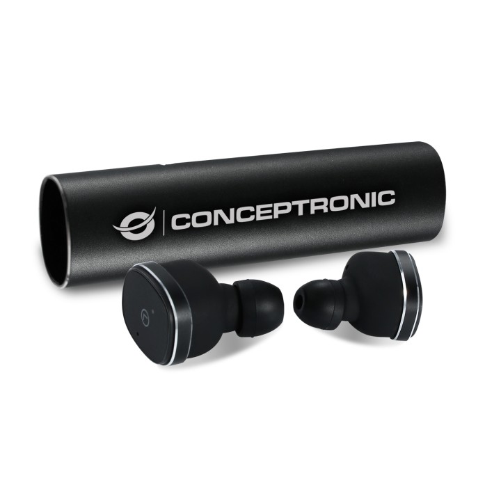 AURICULARES CONCEPTRONIC EARBUDS BLUETOOTH 5.0 INTRAUDITIVOS NEGRO CTBTEARBUD5