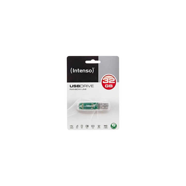 MEMORIA USB 2.0 INTENSO RAINBOW LINE 32GB TRANSPARENTE 3502480