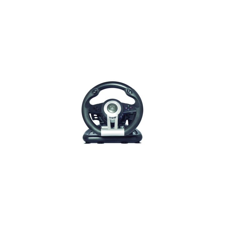 VOLANTE DE CARRERAS CON PEDALES SPIRIT OF GAMER RACE PRO WHEEL GIRO 180Âº 5 BOTONES COMPATIBLE PC PS2 PS3 SOG-RWP