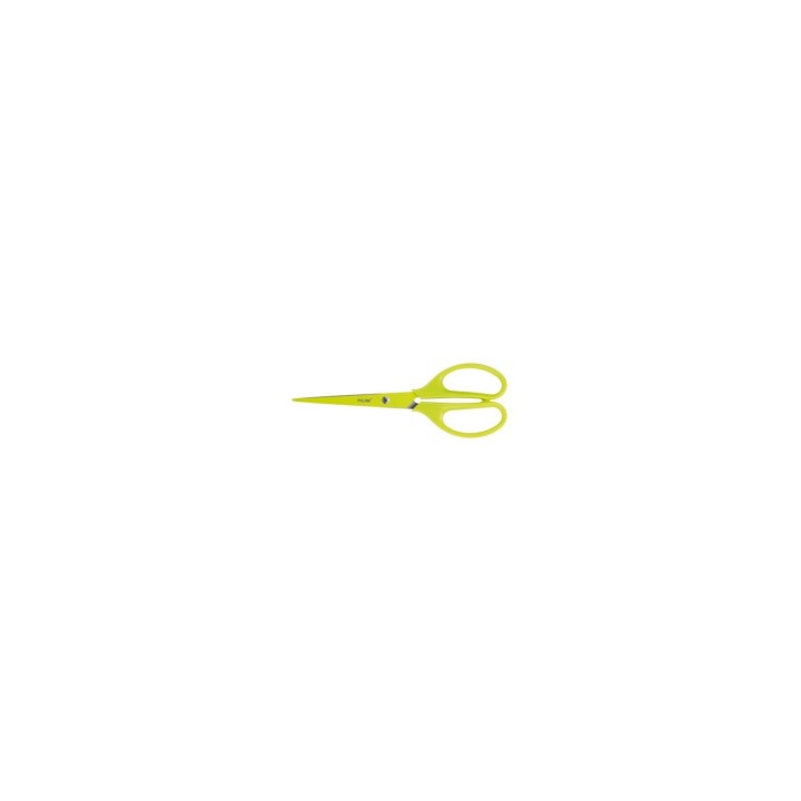 BLISTER TIJERAS MILAN CUCHILLA ACERO INOXIDABLE MANGO PLASTICO APTO PARA ZURDOS ACID AMARILLO BWM10425Y
