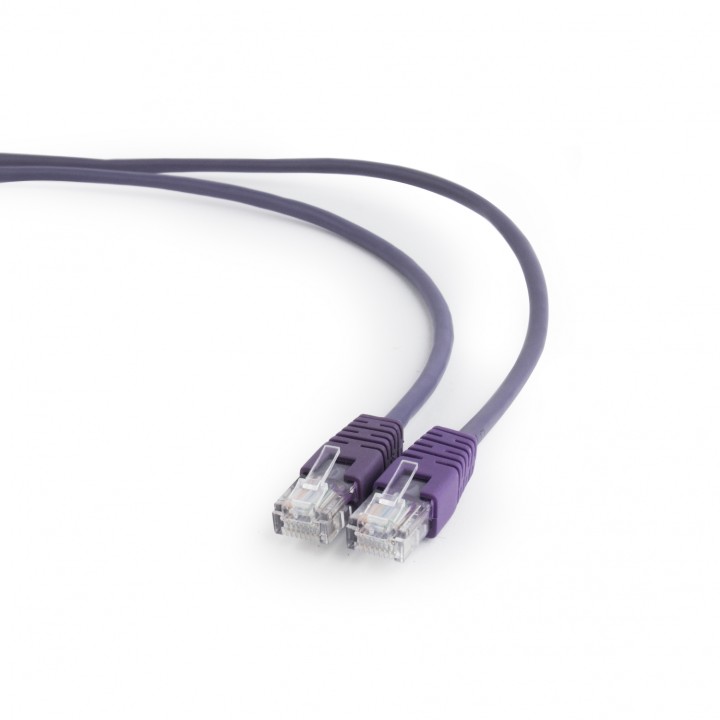 LATIGUILLO GEMBIRD UTP CAT 5E 1METRO MORADO PP12-1M/V