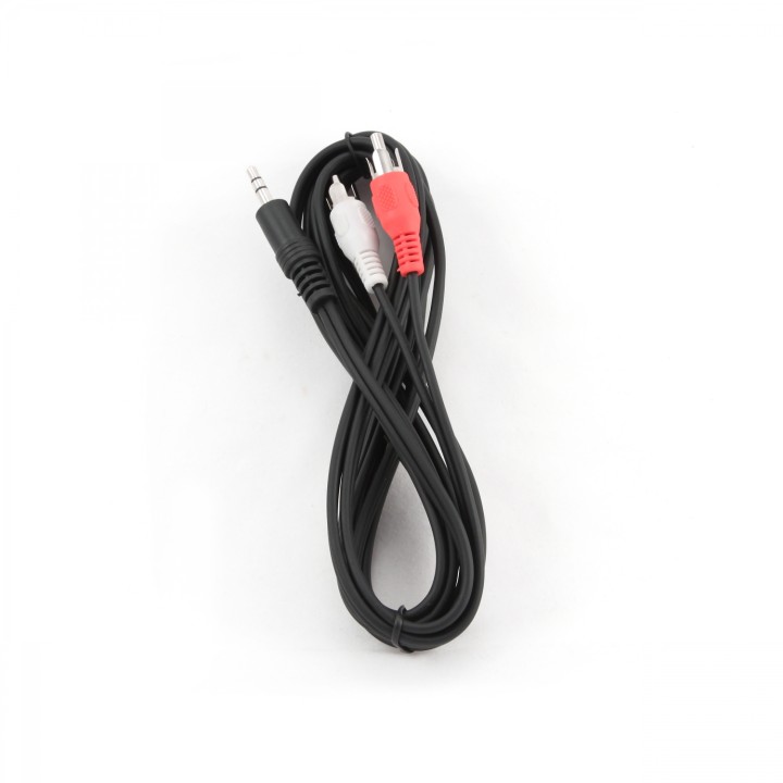 CABLE AUDIO ESTEREO GEMBIRD JACK 3.5MM MACHO A 2 RCA MACHO 2.5M CCA-458-2.5M