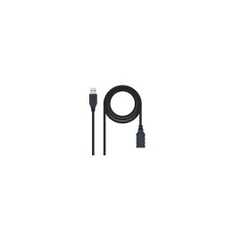 CABLE NANOCABLE USB 3.0 USB A MACHO A USB A HEMBRA 3M NEGRO 10.01.0903-BK